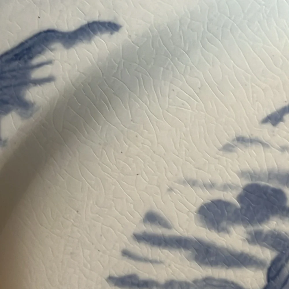 Antique Wedgwood Hague England blue delft Holland Dutch windmill platter